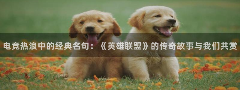易游电竞官网：电竞热浪中的经典名句：《英雄联盟》的传奇故事与我们共赏