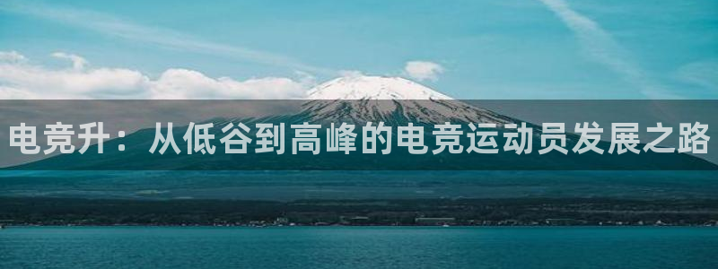 易游电竞官网：电竞升：从低谷到高峰的电竞运动员发展之路
