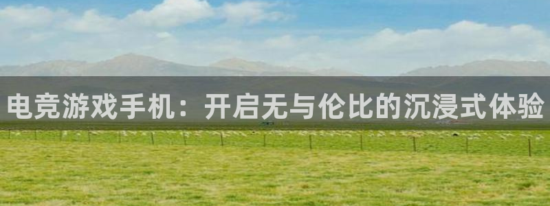 易游电竞官网：电竞游戏手机：开启无与伦比的沉浸式体验