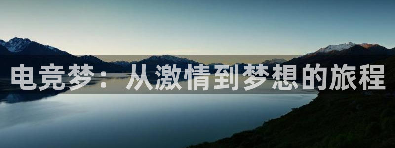 易游电竞：电竞梦：从激情到梦想的旅程
